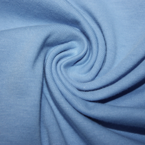 Кулирная гладь  Голубой 1079 Пенье 40/1 90%хб/10%лайкра 180см 165гр (+/-5)